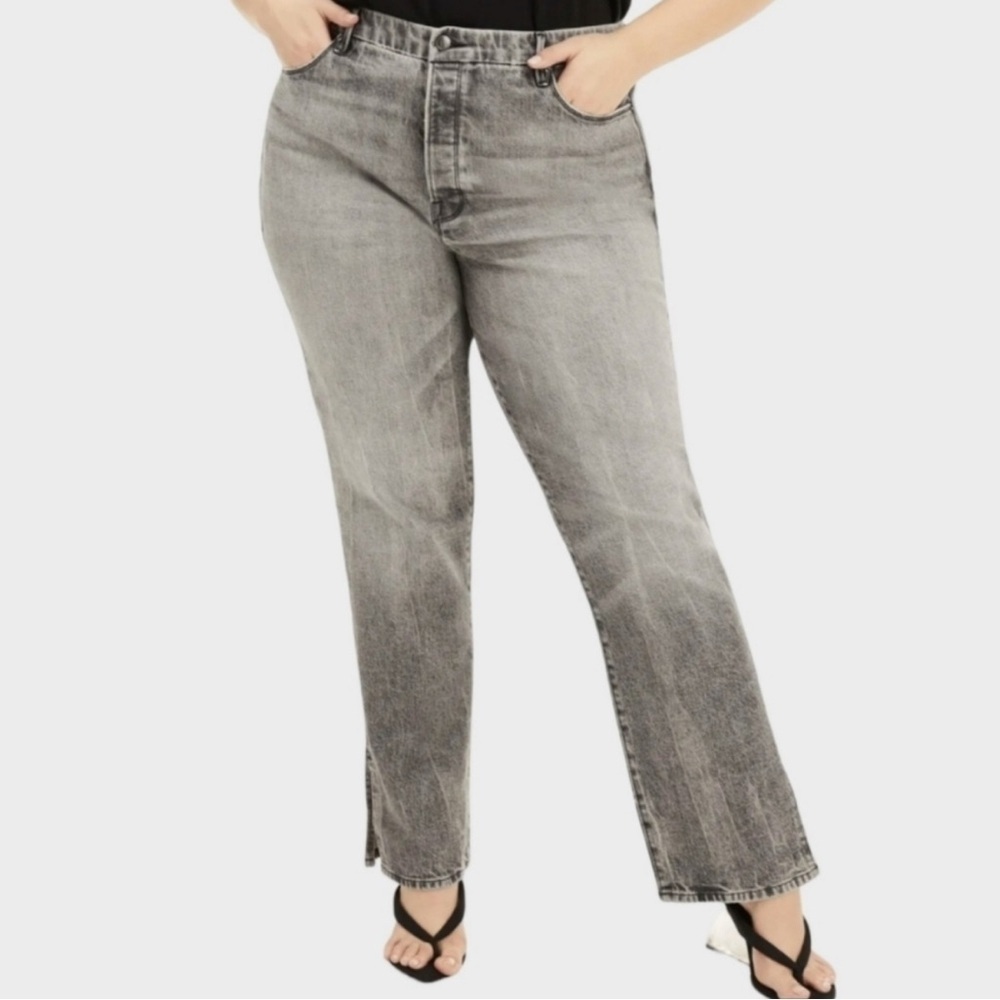 Good American GOOD BOY curvy straight denim jeans